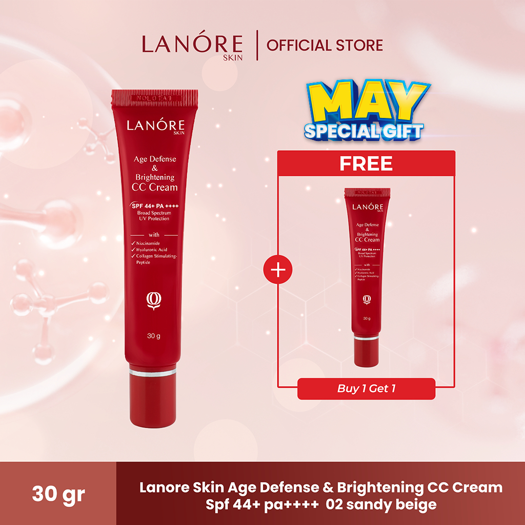 Jual Lanore Skin Age Defense & Brightening CC Cream SPF 44+ PA++++ 02 ...