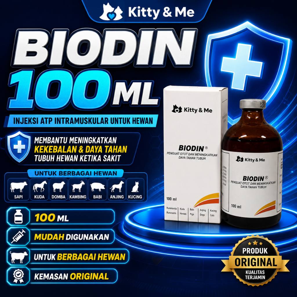 Jual BIODIN 100 ML - Injeksi ATP Intramuskular Untuk Hewan | Shopee ...