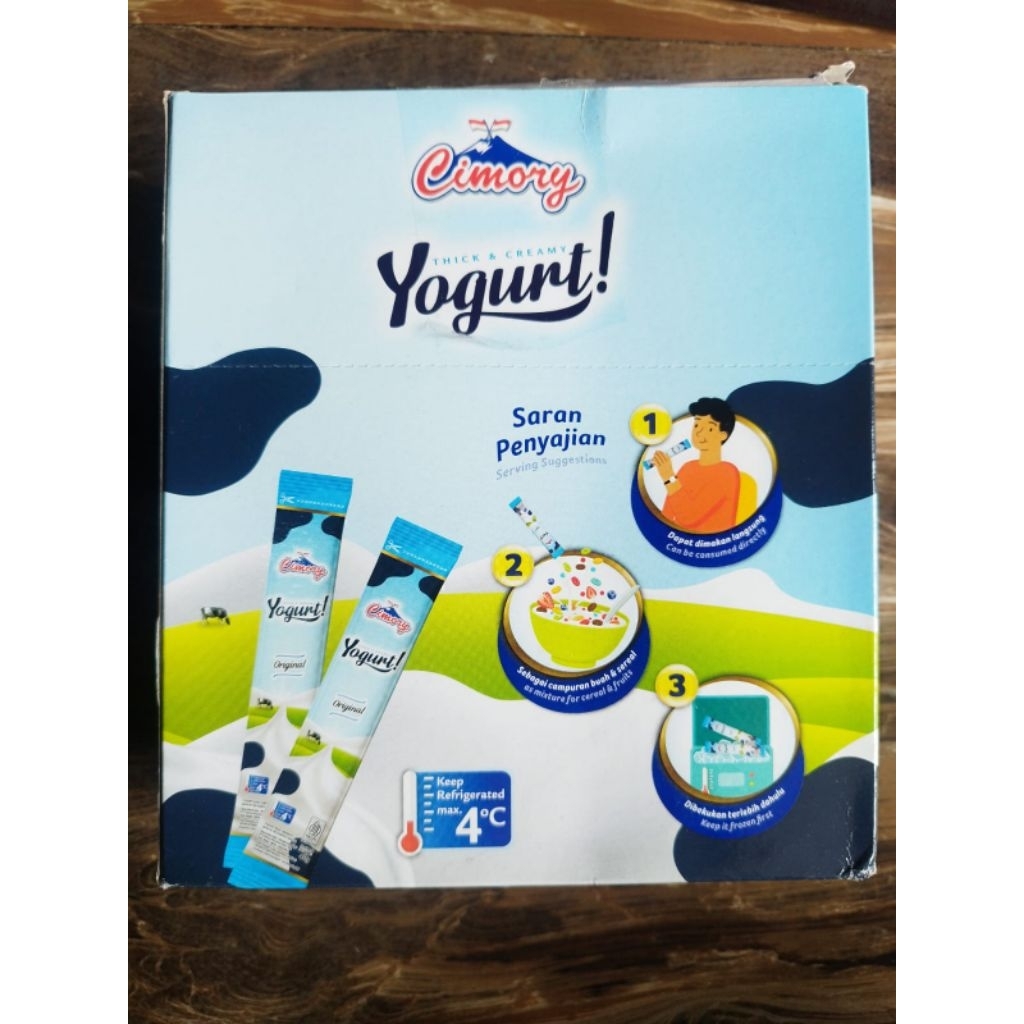 Jual cimory yogurt stick 40 gram 1 box isi 25 pcs fresh dan baru exp ...