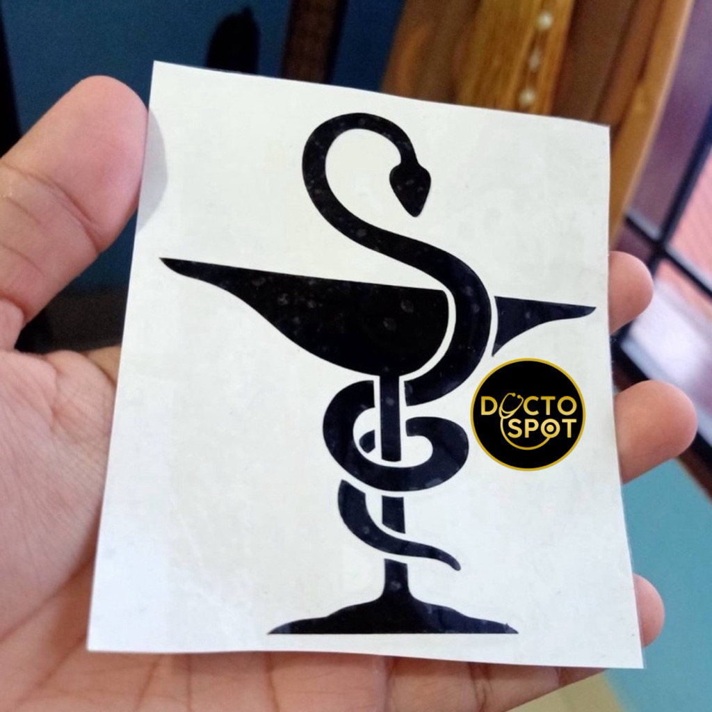 Jual Stiker / Sticker Logo Farmasi / Apotik / pharmacy/ Cawan ular ...