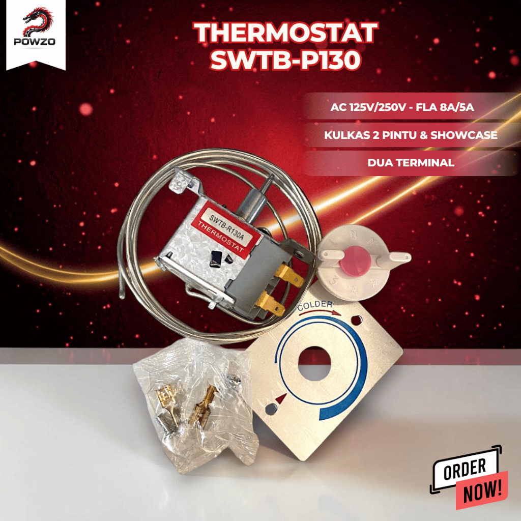 Jual POWZO THERMOSTAT KULKAS 2 PINTU/SHOWCASE AWTB 130A | Shopee Indonesia