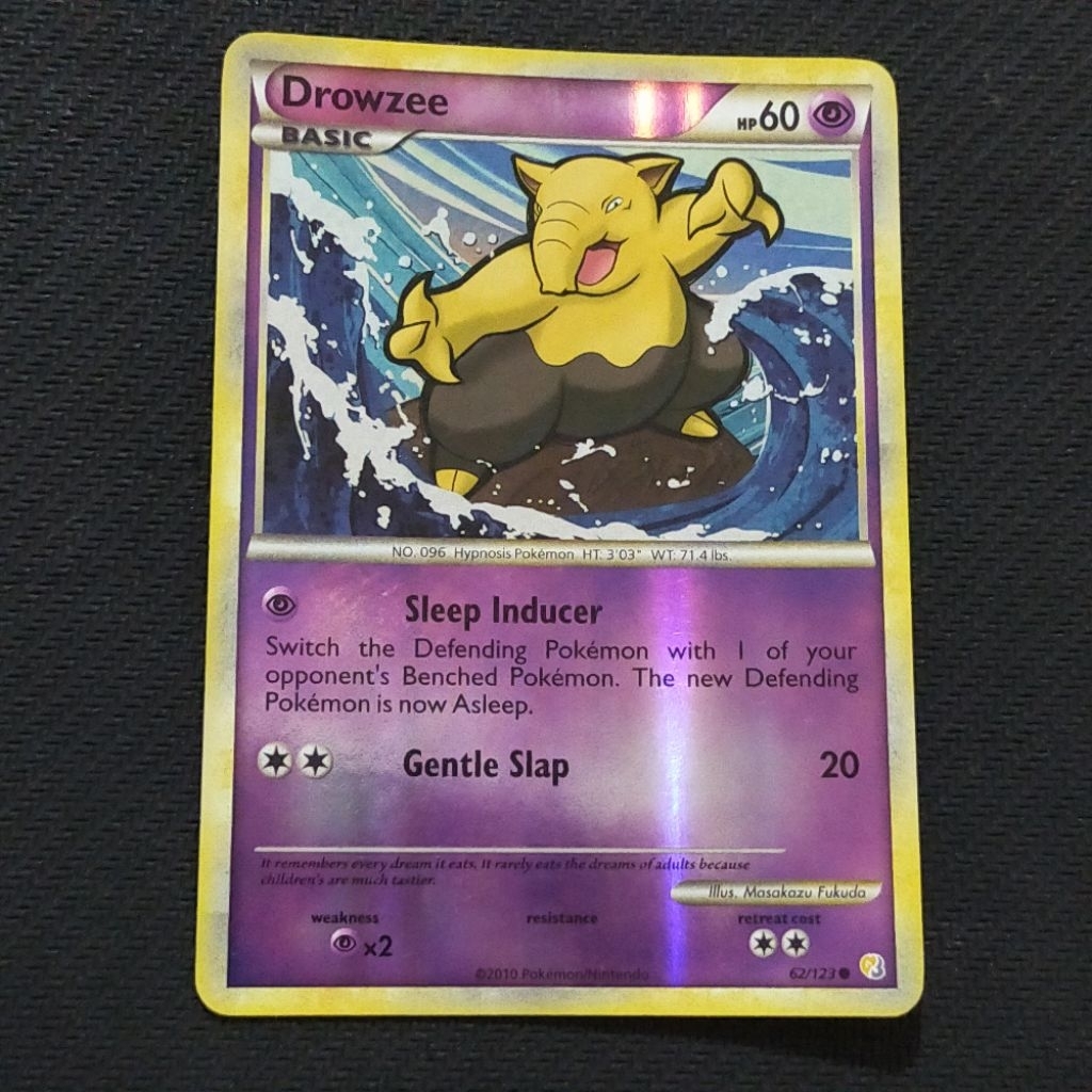 Jual Kartu TCG Pokemon Vintage EN Original Drowzee Reverse Holo HeartGold  SoulSilver HGSS Base 62/123 Tahun 2010 | Shopee Indonesia