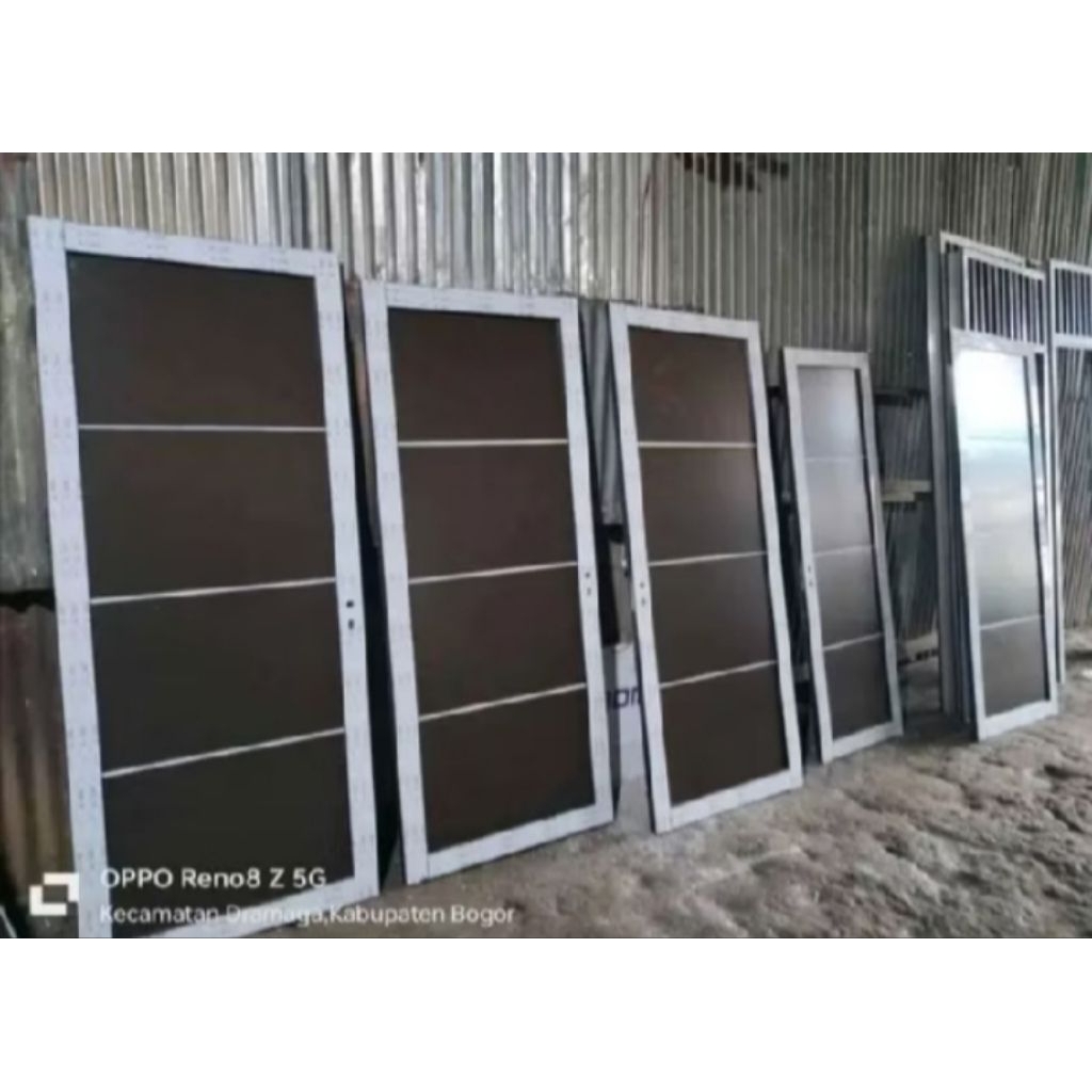 Jual KUSEN+PINTU ALUMUNIUM BAHAN ACP 3 inch/4 inch UKURAN 200x80 ...