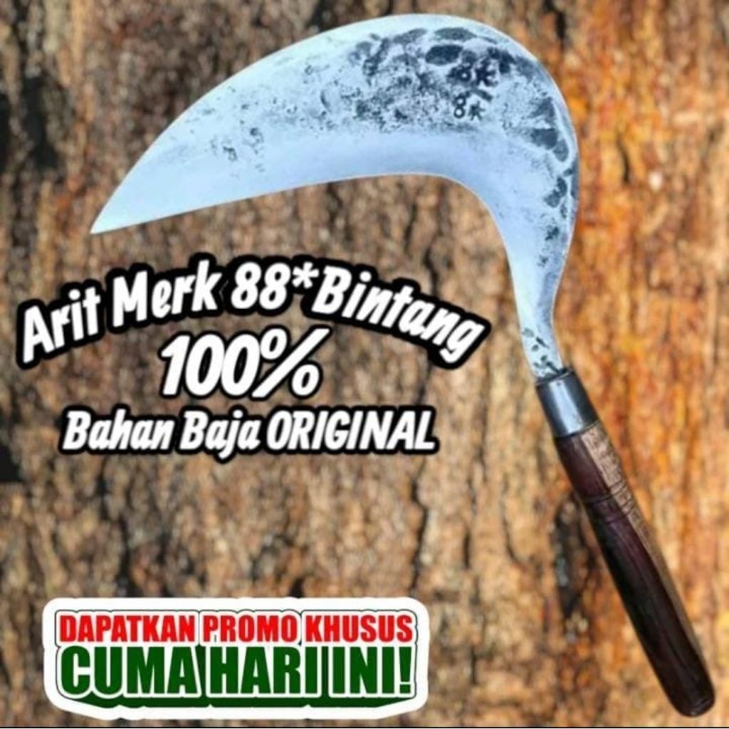 Jual Arit Sabit Rumput Berkualitas Dewi Bintang Asli Baja Per | Tajam ...