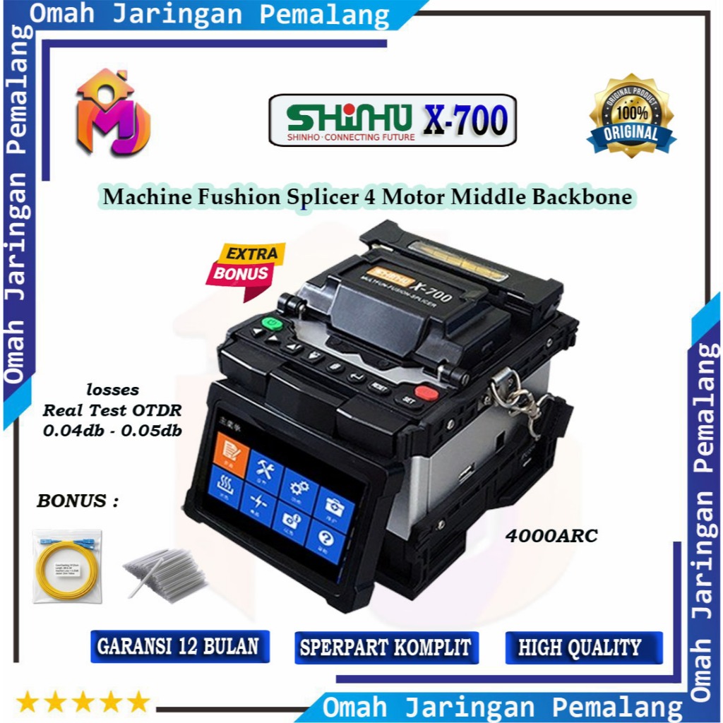 Jual (ORIGINAL) Splicer SHINHU X700 Alat Sambung Fiber Optik/MACHINE ...