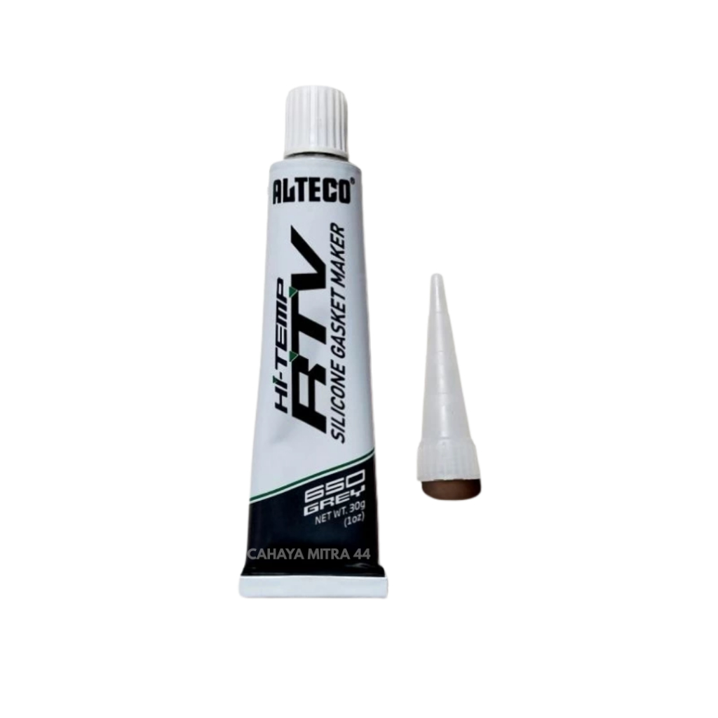 Jual Lem Gasket RTV Hi-Tem Silicone Grey Alteco 30 Gram | Sealant Tahan ...