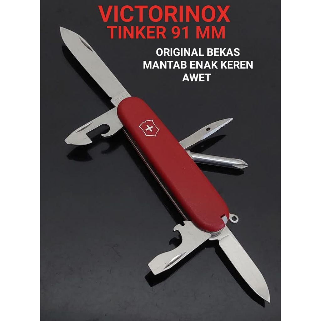 Jual Multi Tools VICTORINOX TINKER 91 MM NILON SCALE original SECOND ...