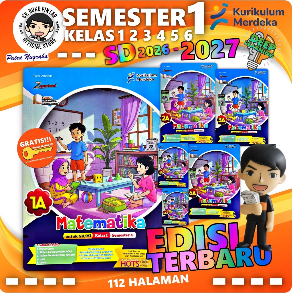 Jual BUKU LKS MATEMATIKA SD KELAS 1 2 3 4 5 6 SEMESTER 1 2026-2027 ...