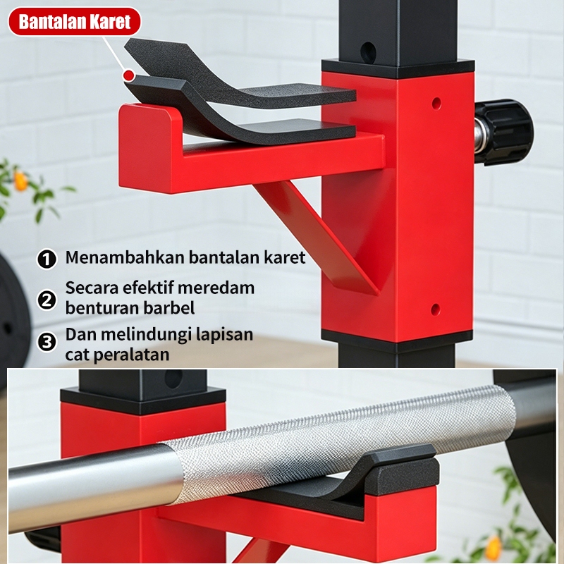 Jual Rak Squat dan Bench Press Tipe Terpisah | Tabung Persegi Tebal 5cm ...