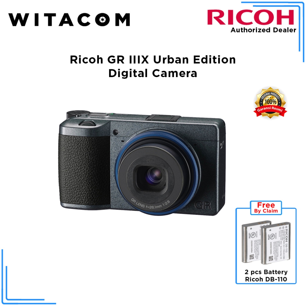 Jual Ricoh GR IIIX / GR 3X / GR III X / GR3 X Urban Edition - Black ...