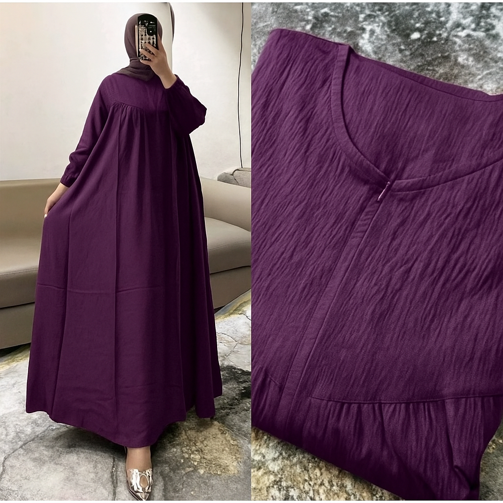 Jual Model Gamis Polos Simple Elegan Terlengkap & Harga Terbaru Juli ...