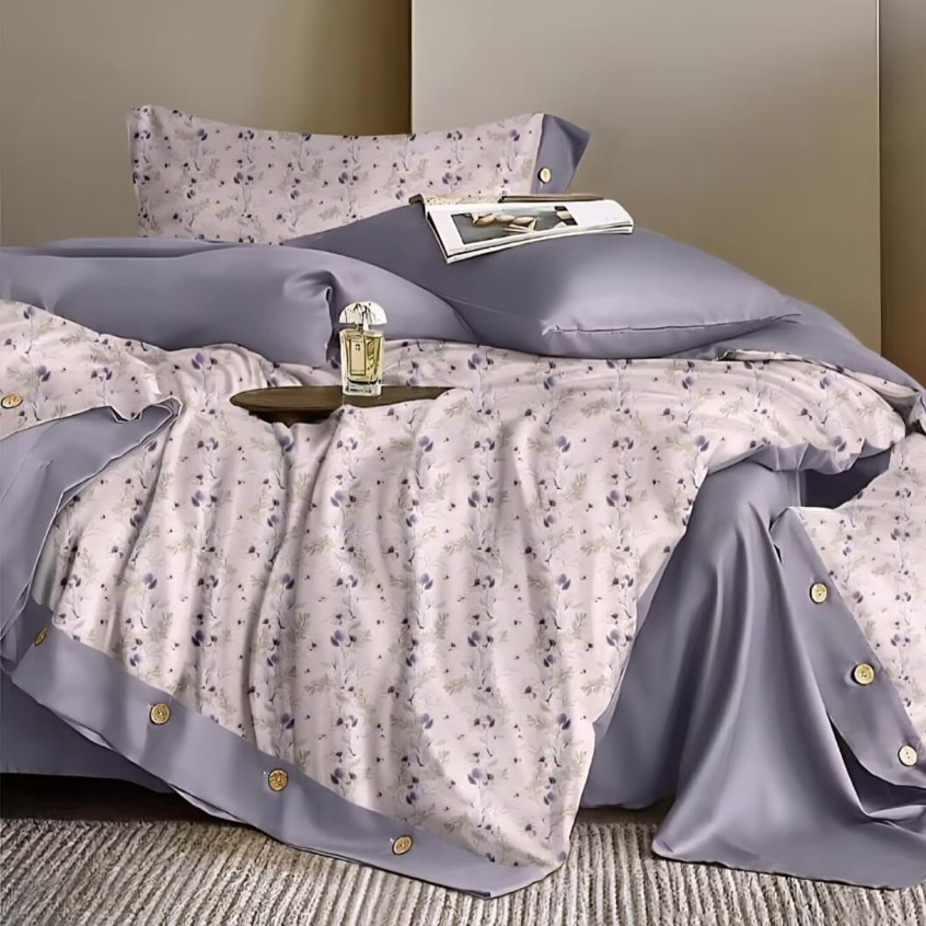 Jual SLEEP PROJECT Paket Sprei Full Set Bedcover Quiltcover Organic ...
