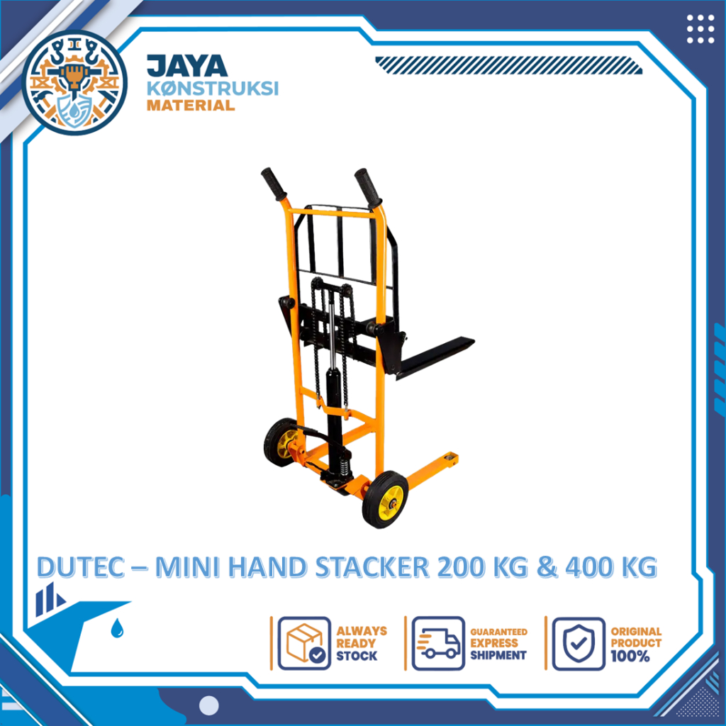 Jual DUTEC - Mini Hand Stacker Trolley Troli Hand Lift 200kg & 400 kg ...