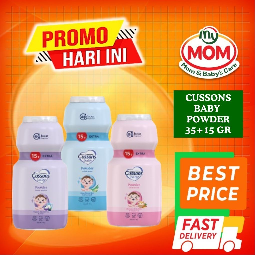 Jual Cussons Baby Powder 35gr + 15gr - Bedak Bayi - Powder Cusson ...