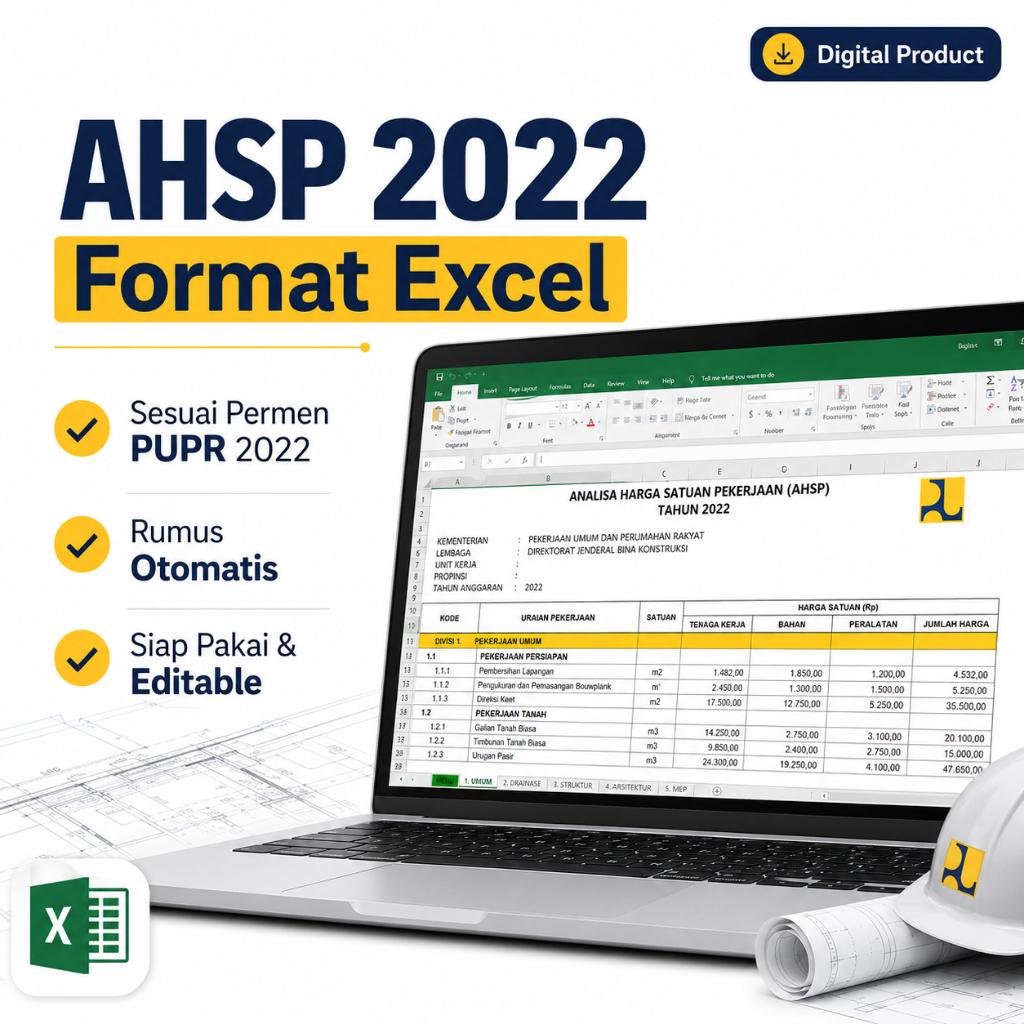 Jual AHSP 2022 Excel - Analisa Harga Satuan Pekerjaan PUPR Lengkap ...