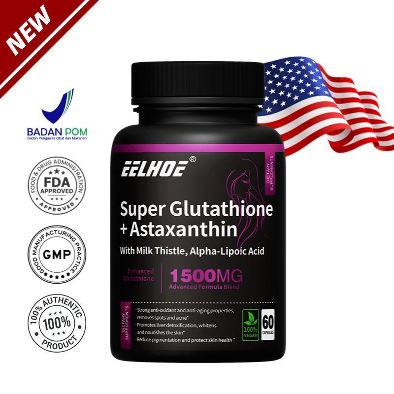 makanan yang mengandung glutathione 60 Kapsul, Dan Astaxanthin,Bermanfaat Untuk Kesehatan Kardiovaskular, MemperlambatPenuaan, Dan Efek Memutihkan GLP-RT Quantity:60mg Vitamin B12 Injection At سيروم مناسب قبل المرطب