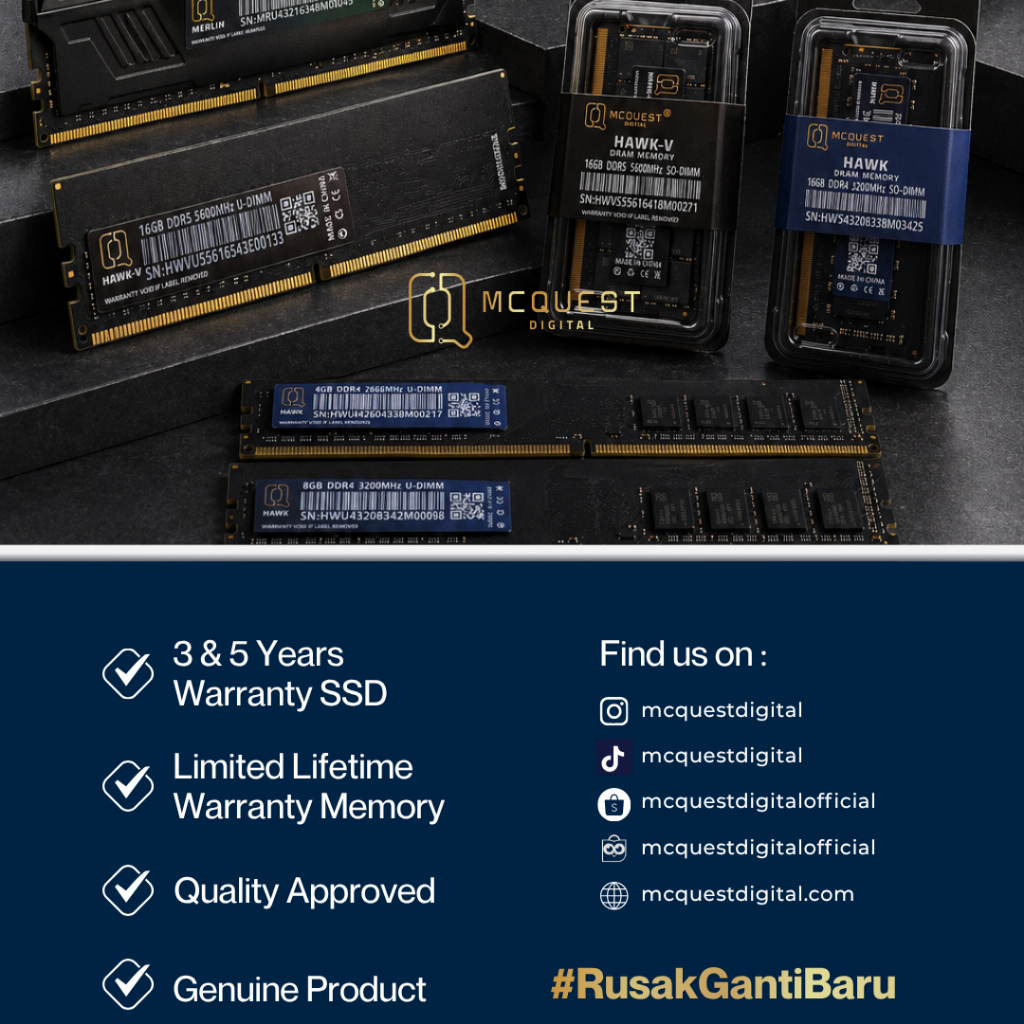 Jual McQuest Raptor SSD M.2 Pcie NVMe Gen3 512GB - SSD M2 512GB ...