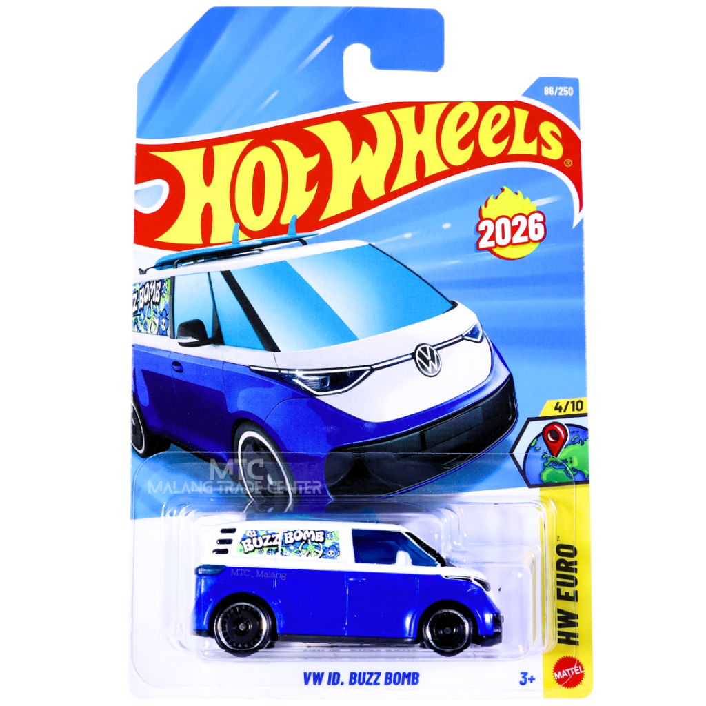 Jual Hot Wheels VW ID Buzz Bomb Biru H 2026 | Shopee Indonesia
