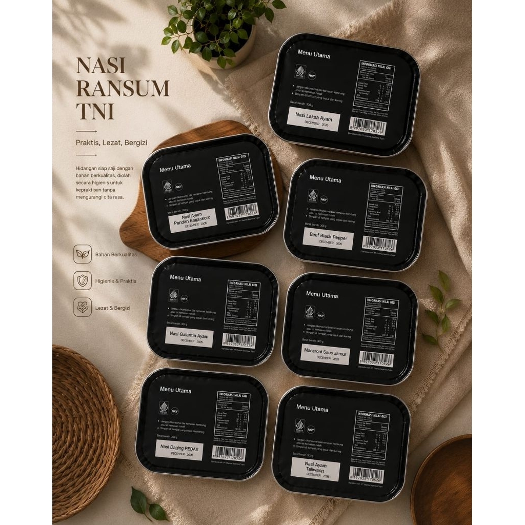 Jual Nasi Ransum TNI makanan instan EXP DES 2026 | Shopee Indonesia