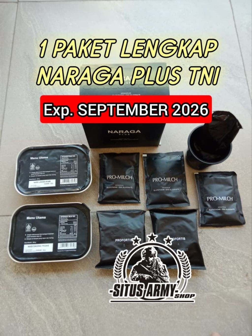 Jual 1 paket naraga plus. ransum tni exp. SEPTEMBER 2026. ransum tni ...