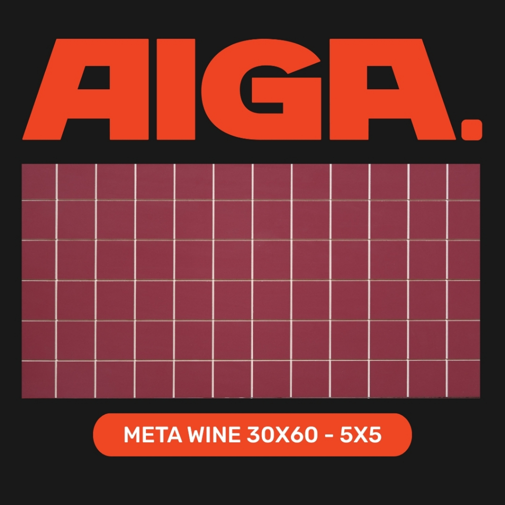 Jual AIGA Meta Wine 30x60 (5x5) Pre-cut Tiles | Shopee Indonesia