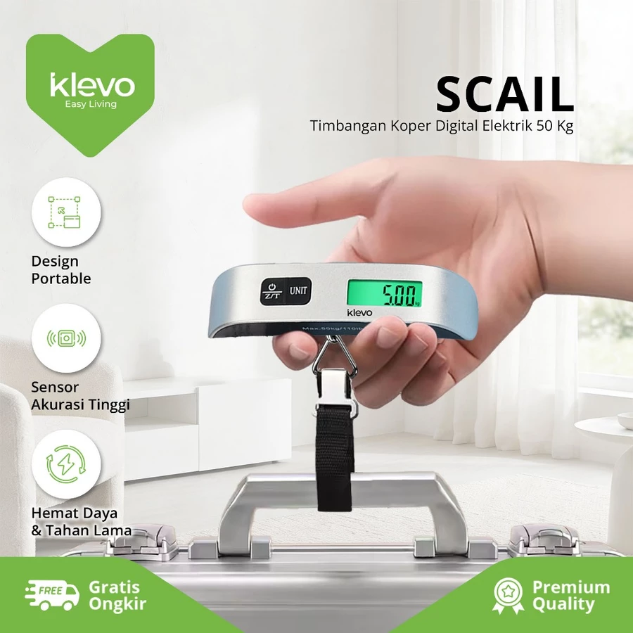 KLEVO Scail Timbangan Digital Elektrik 50 Kg