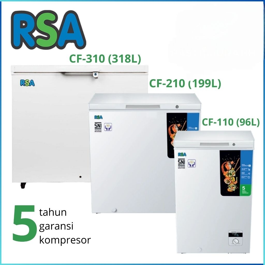 Jual RSA FREEZER BOX CF-310(310L) / CF-210(199L) / CF-110(96L) GARANSI ...
