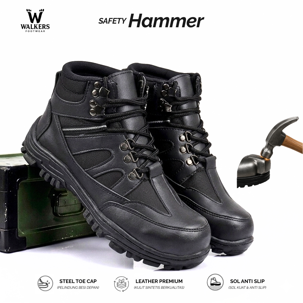 Jual Walkers Footwear - Sepatu Boots Pria Safety Ujung Besi Kerja ...