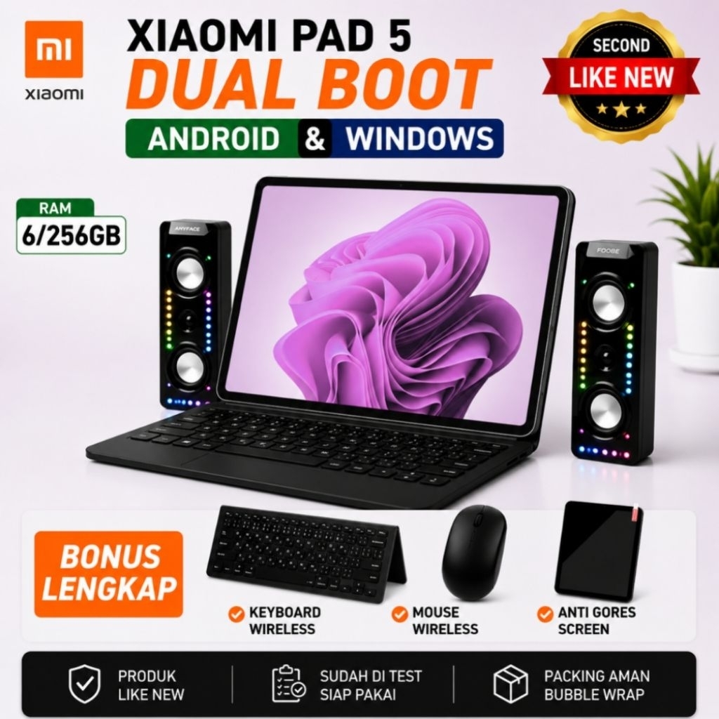 Jual Xiaomi pad 5 Dual boot Windows dan Android hyper os | Shopee Indonesia