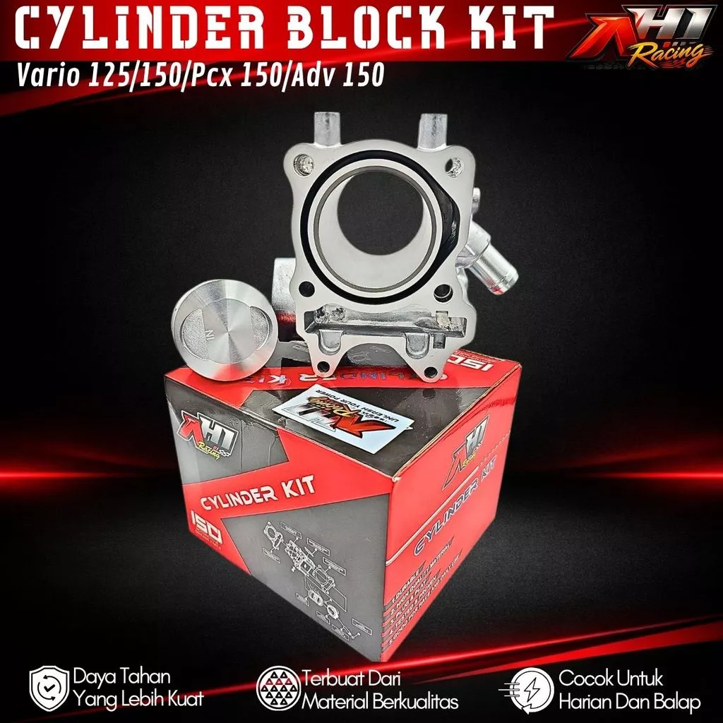 Jual AH1 Boring Block Blok Seher Bore Up Vario 125 150 PCX 150 58 60 62 ...