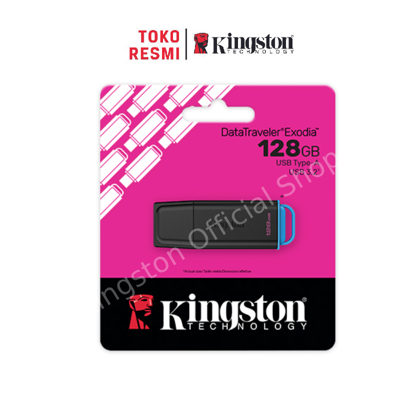 --New 2026-- Kingston USB 3.2 Flashdisk DataTraveler Exodia 128GB (DTXG2/128GB)
