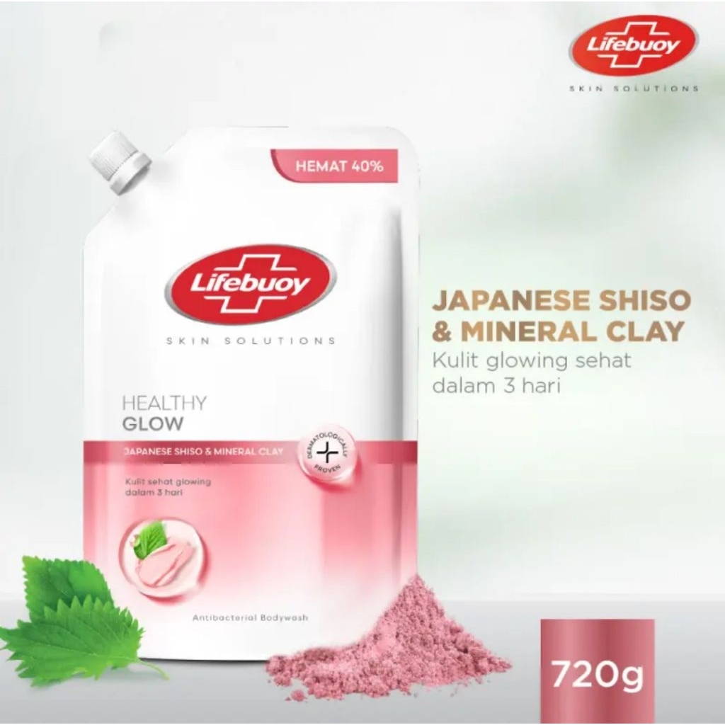 LIFEBUOY Sabun Mandi Cair Antibakteri Shiso & Mineral 720ml