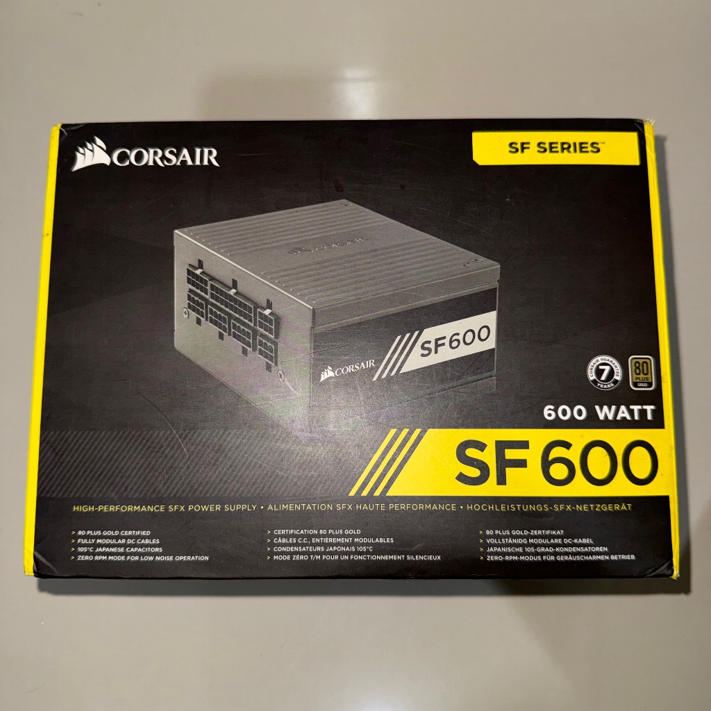 Jual corsair sf600 600w 80+ gold sfx - corsair sf 600 sfx gold itx psu ...