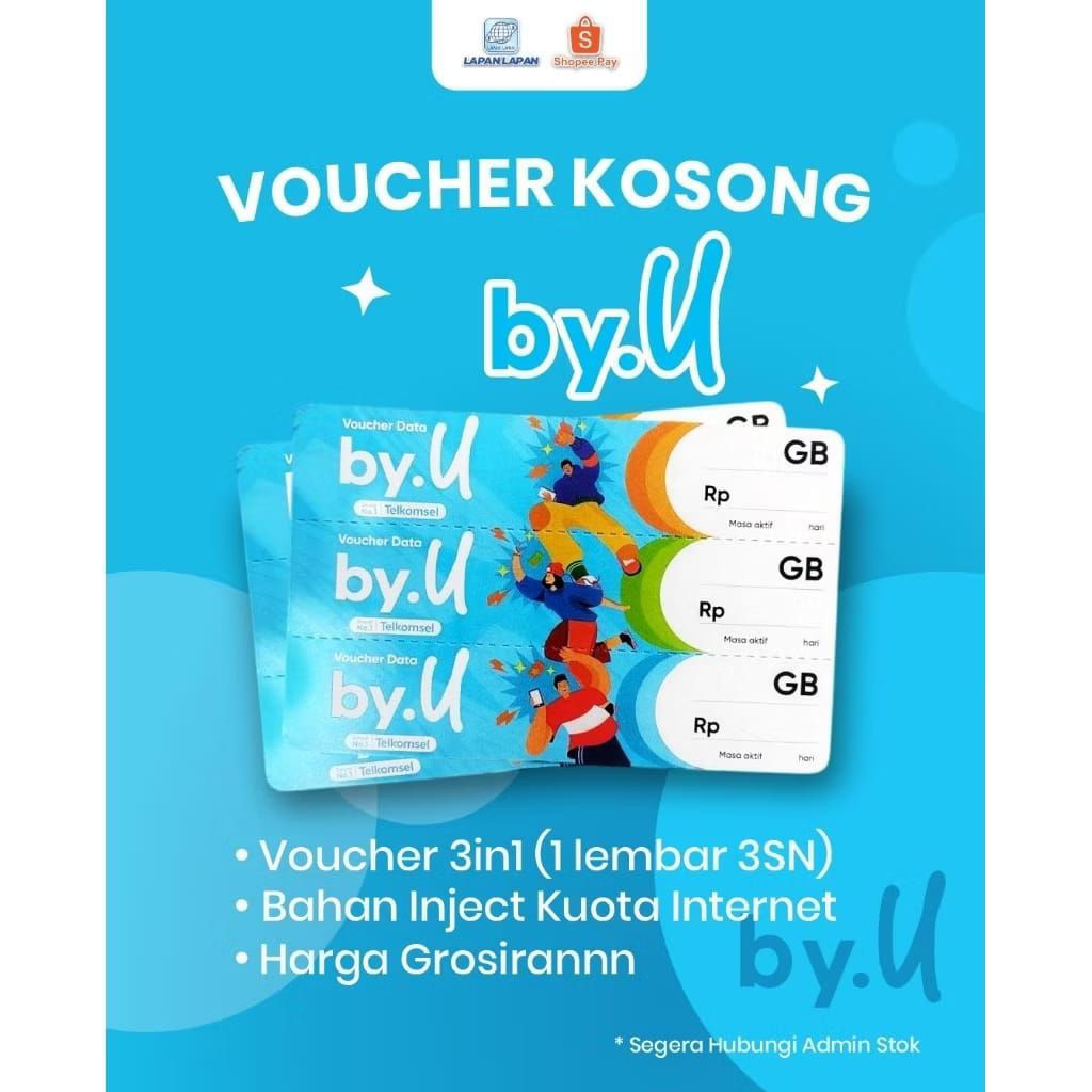 VOUCHER KOSONG BY. U 3IN1