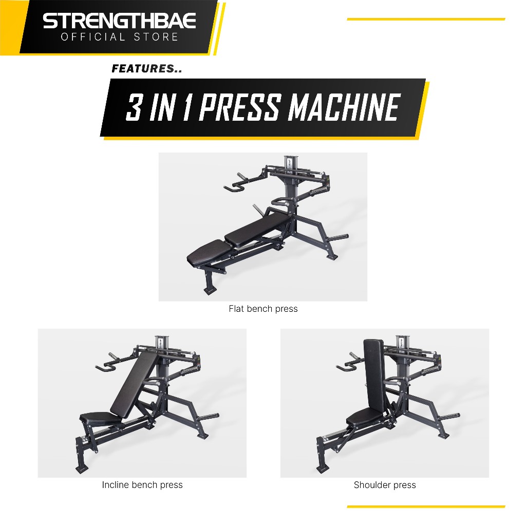 Jual Multi Bench Press Machine STRENGTHBAE Multipress Adjustable Bench ...
