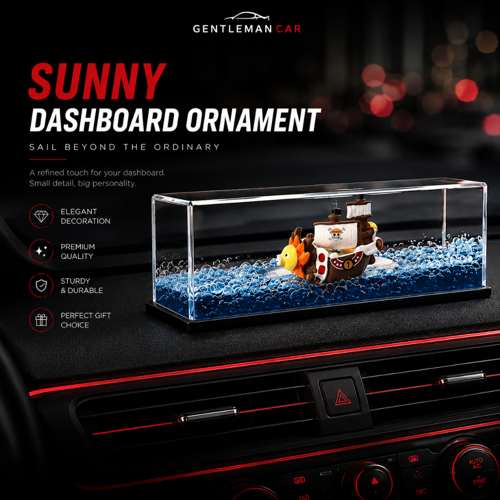 Hiasan Pajangan Kapal Dashboard Mobil Dekorasi Car Interior Titanic One Piece Sunny