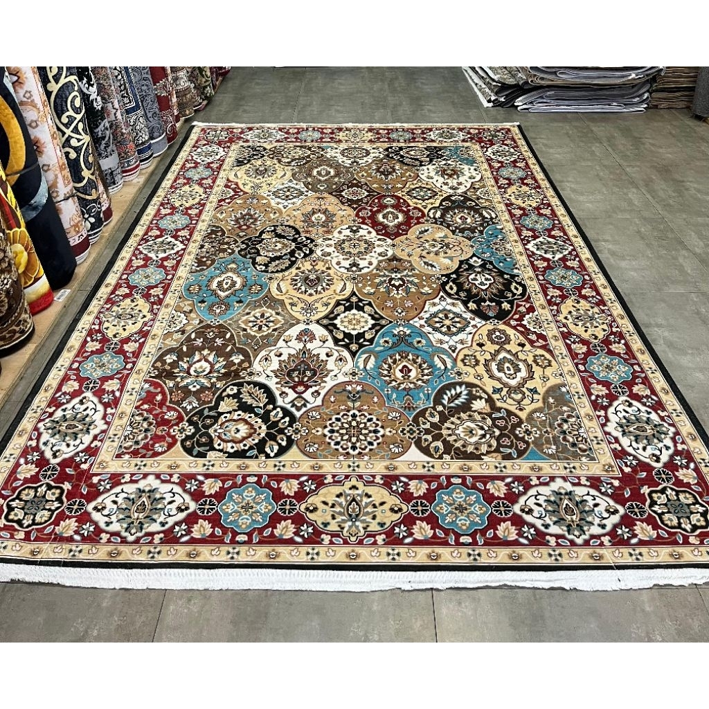 UK 200X300 CM. DJK  Karpet Dubai Tabalnya 10 mm. Semi Permadani Premium Kualitas  Karpet Semi Permadani Halus Lembut Antislip