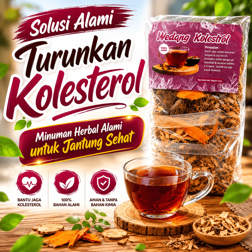 Wedang Kolesterol Minuman Herbal Alami Penurun Kolesterol Ampuh Asli Isi 10 Sachet Isi Banyak Murah Higienis Tradisional