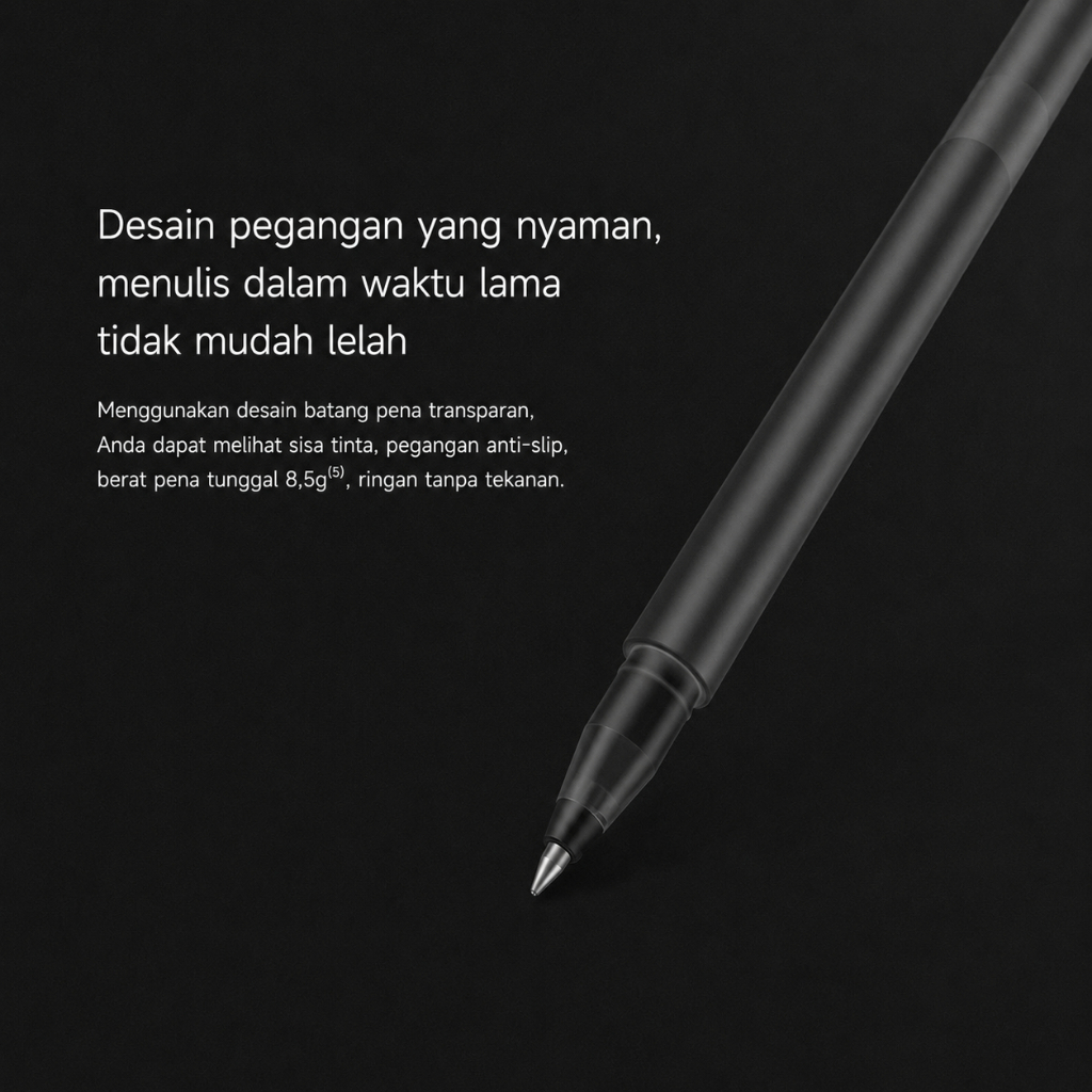 Bantex Pulpen Gel Pen 0.5 mm Isi Tinta 4x Lebih Banyak BG1003 Per Pcs (5)