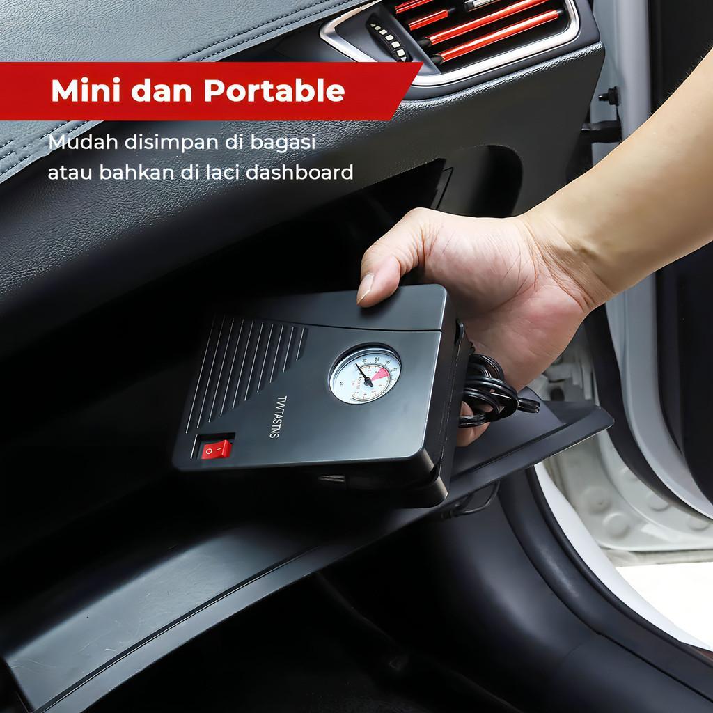 Jual Aitu Pompa Ban Mini Portable Otomatis Digital 100 PSI Air Pump ...