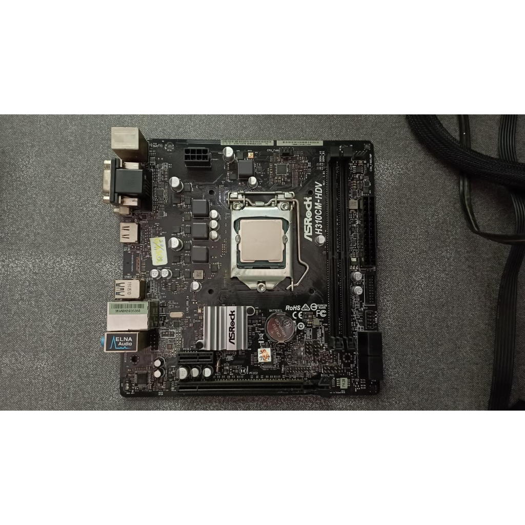 Jual PAKET MOTHERBOARD ASROCK H310CM-HDV + PROCESSOR i3-9100F, FAN