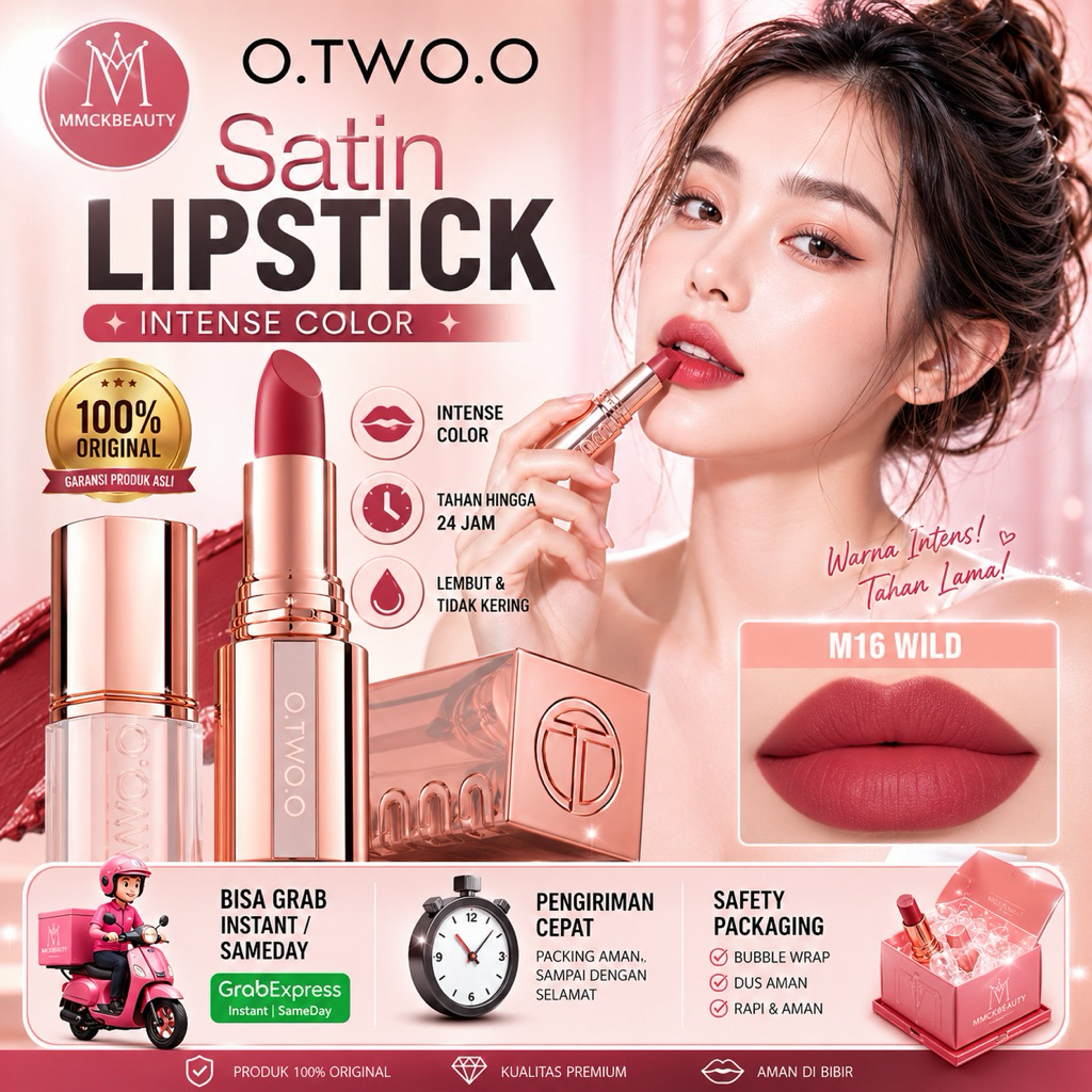 Jual OTWOO Haute Satin Tinted Lip Blam Super Moisturizes Max Covers Lip ...