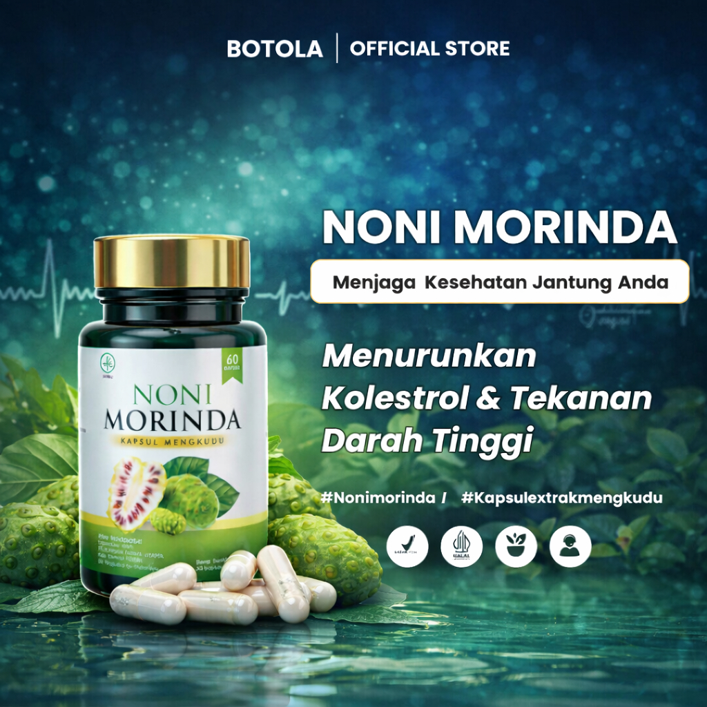 NONI MORINDA Obat Darah Tinggi Herbal Penurun Hipertensi Membantu Meringankan Kencing Manis dan Membantu Memelihara Kesehatan