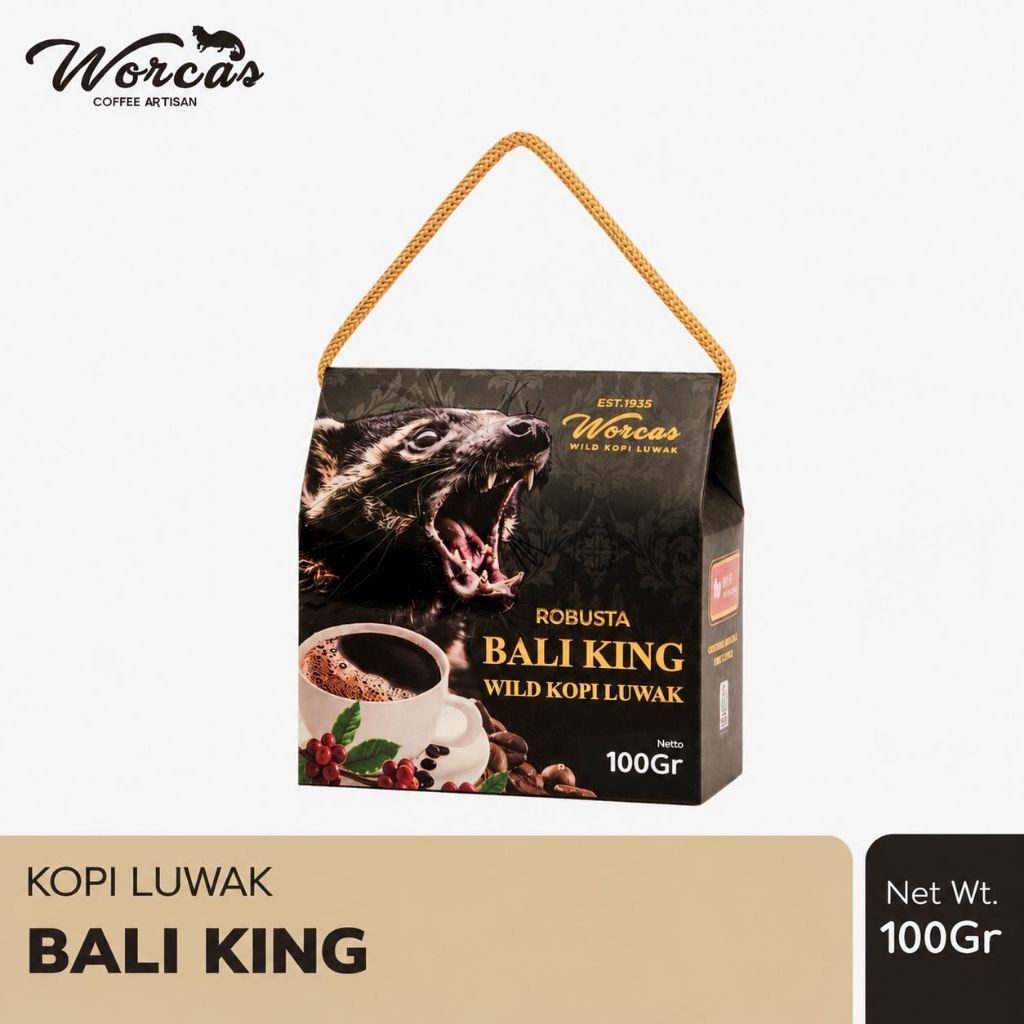 Jual WORCAS Kopi Luwak Liar Bali King 100gr - Small Box | Shopee