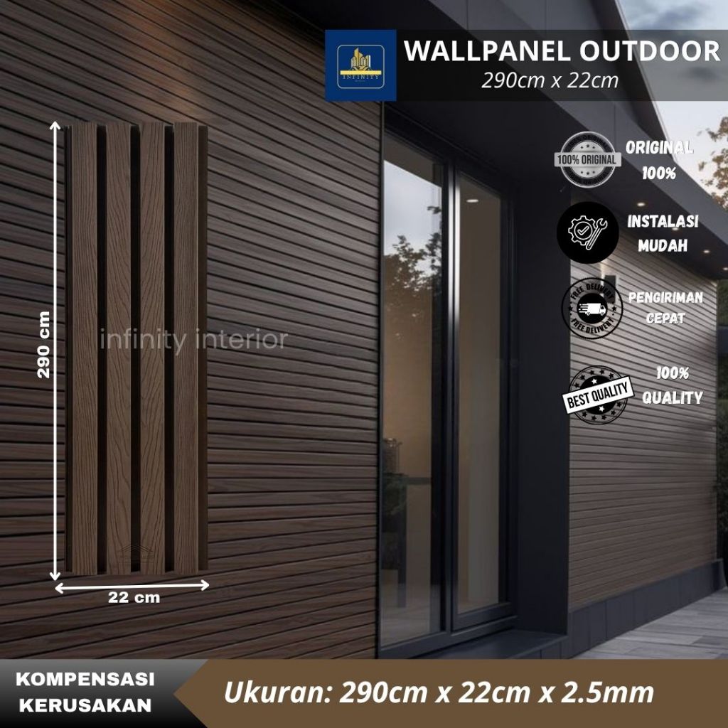 Jual CLADDING WallPanel Outdoor Dinding Pagar Wall Panel Exterior Rumah ...