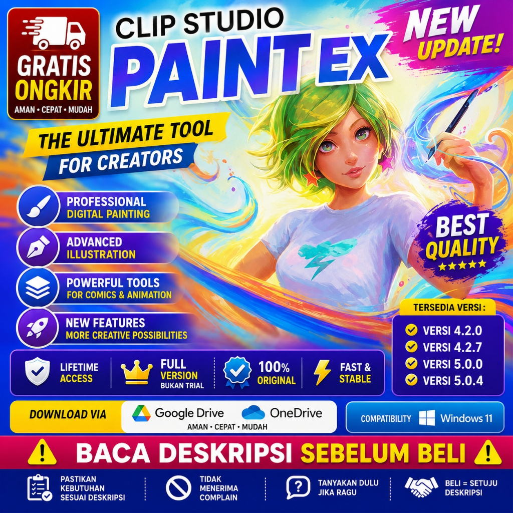 Sofware Windows - Clip Studio Paint EX v5.0.4 - 2026 - 050826