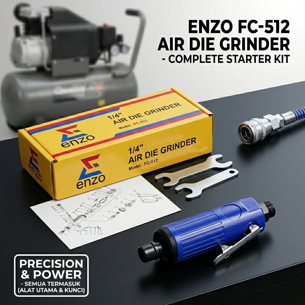 Jual Air Die Grinder 6mm ENZO FC-512 / Mesin Gerinda Tunner Tuner Angin ...