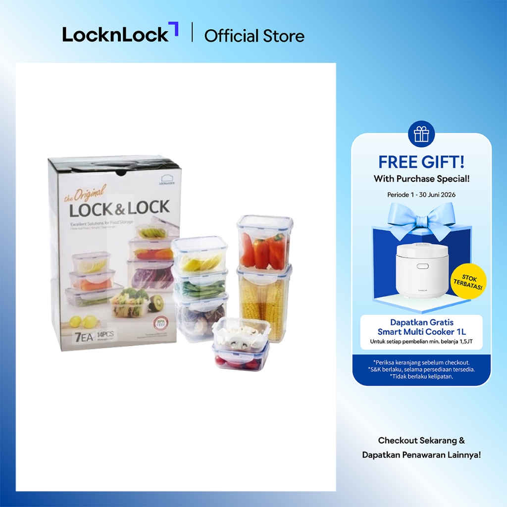Jual LocknLock Classic Special Gift Set Isi 7 Pcs - HPL809BS | Shopee ...