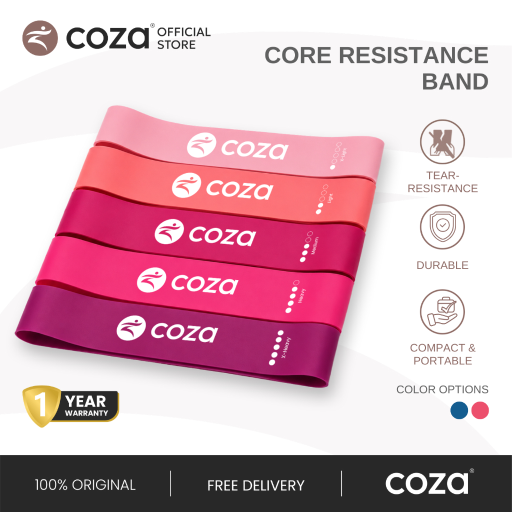 COZA Resistance Band Loop Resistance Band Yoga Karet Yoga Fitness Elastis Alat Latihan Olahraga