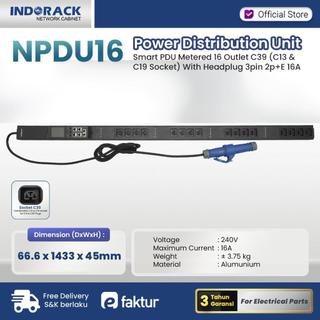 Jual NPDU16 - Smart PDU INDORACK 16 Outlet Europe 16A C39 Socket ...